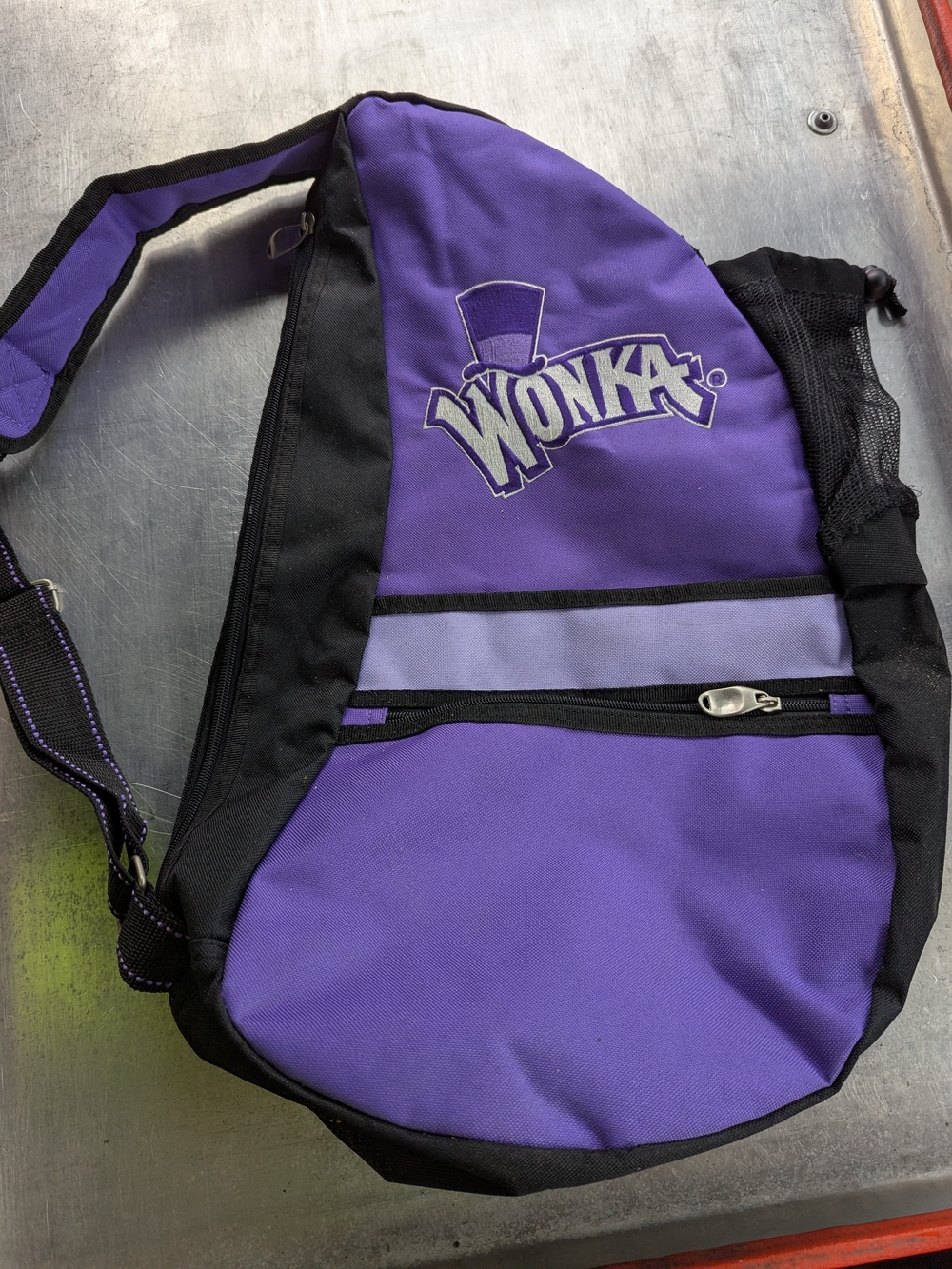 Purple Sling Bag - Rare Wonka Chocolate Crossbody Promotional